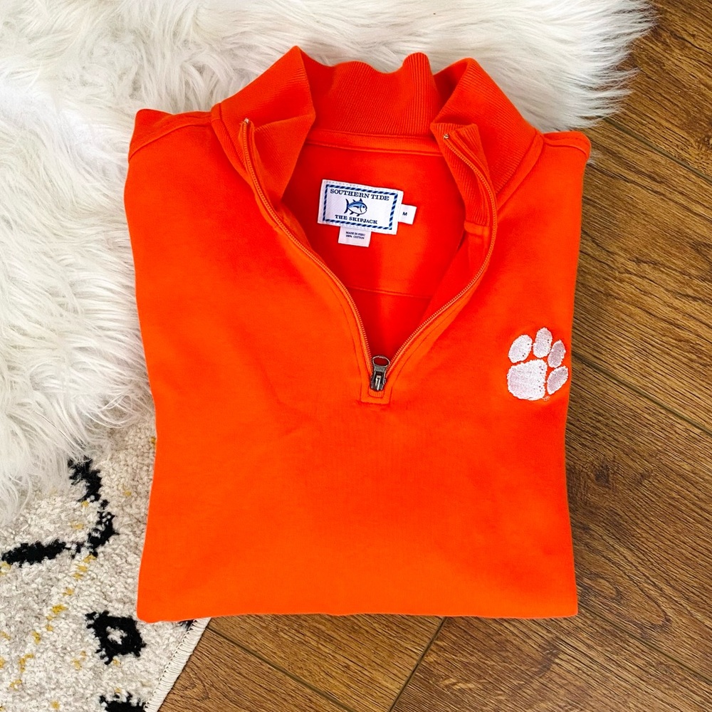 NEW Southern Tide Clemson Quarter Zip